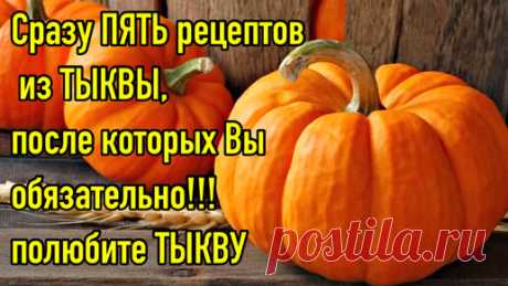 Если вы ещё не любите тыкву, попробуйте приготовить хотя бы один из этих рецептов! Уверена, вы поймёте, что это вкусный и полезный овощ | Людмила Плеханова Готовим вместе. Еда | Дзен