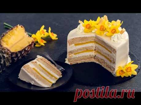 White Chocolate Pineapple Cake