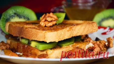 Клаб-сэндвич за 5 минут к завтраку - заряжает энергией на весь день! — Кулинарная книга - рецепты с фото