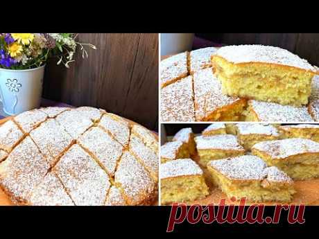 Бюджетный Пирог с Яблоками 🍰Шарлотка на кефире БЕЗ МАСЛА И МОЛОКА