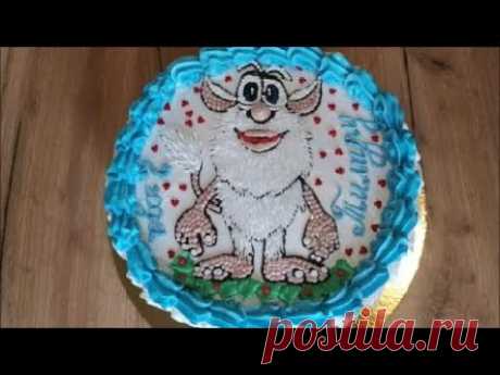Торт БУБА Детский торт на день рождения Украшение торта кремом