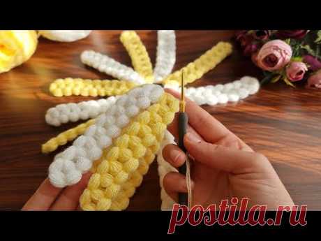 Wow Super !! Easy useful crochet knitting - How to make easy crochet motif,throw pillow model.