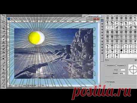 53 Солнечные лучи в Фотошопе.mp4 - YouTube