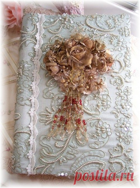 Large Victorian Lace Photo Album