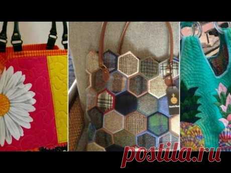 Море идей для пошива сумок своими руками / Сумка-шоппер. Дизайн сумки в стиле пэчворк. DIY