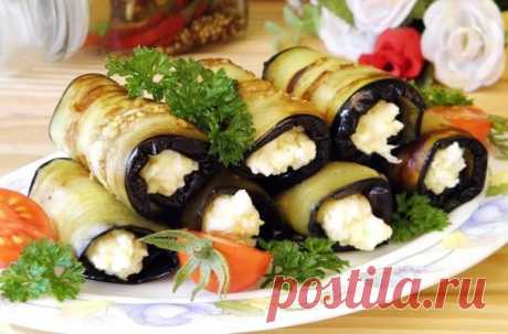 Рулеты из баклажанов с сыром — вкусное блюдо для семьи | sm-news.ru