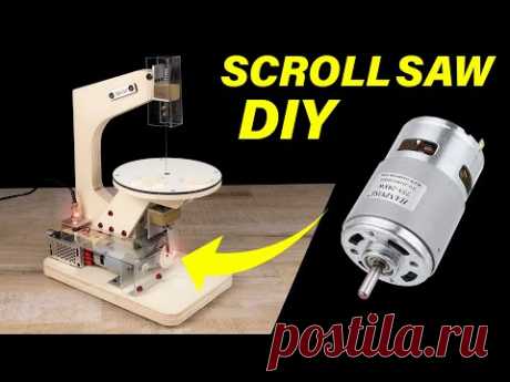 How to make SCROLL SAW machine DIY