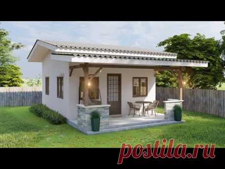 Small House Design with 1 Bedroom in a 30 sqm area (5x6 meter / 323 sqft) and 5x2m Porch
