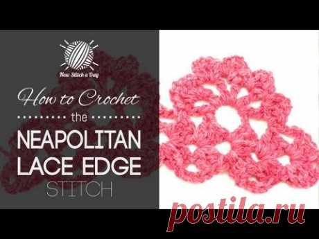 How to Crochet the Neapolitan Lace Edge - YouTube