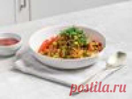 Гречка с кабачками, грибами и помидорами на сковороде – пошаговый рецепт приготовления с фото