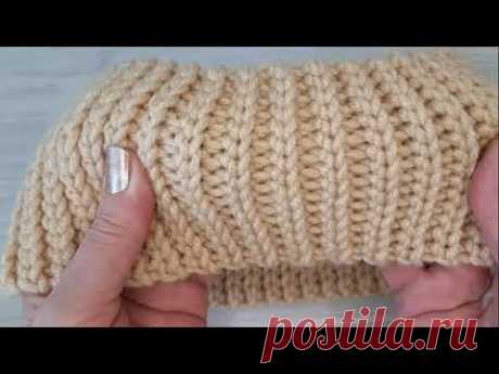 Супер!!! Эластичная резинка крючком. CROCHET CRUNCH.