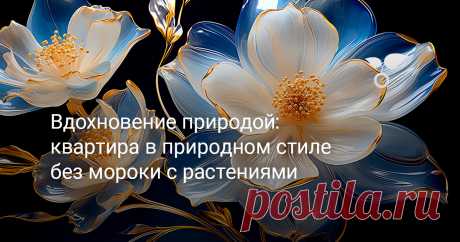 Вдохновение природой: квартира в природном стиле без мороки с растениями Хотите быть поближе к природе и подальше от шумного города? Обыденность серых стен уже надоела, а осенняя хандра добивает своим унынием? Выход есть - декорации в природной тематике! Речь пойдет не о декорировании элементами живой природы. Мы поговорим о том, как можно воссоздать атмосферу природы альтернативным способом, используя неживую природу. Думаю, вы уже достаточно заинтересованы, перейдем к изучению материала!