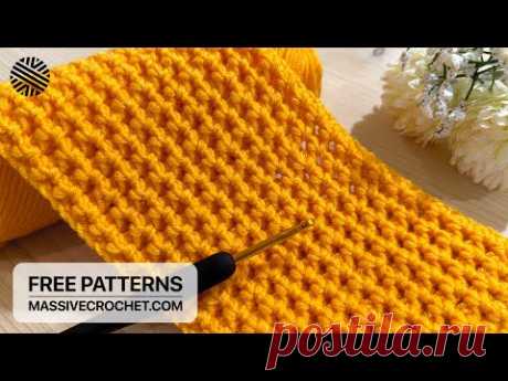 SO EASY & SO PRETTY Crochet Pattern for Beginners! 👌 PERFECT Crochet Stitch for Blanket & Scarf