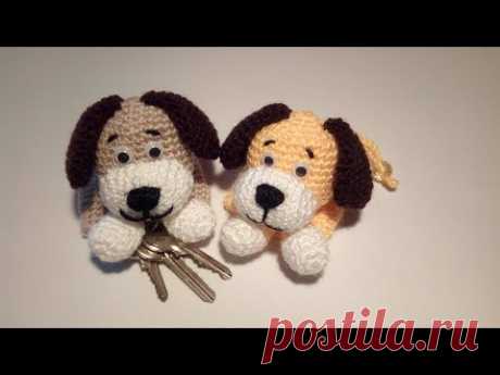 Cagnolino Portachiavi Amigurumi Tutorial - Key Cover Crochet - Llavero Crochet - YouTube