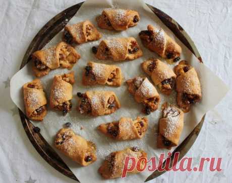 Ругелах с грецкими орехами и изюмом | Persimmona
