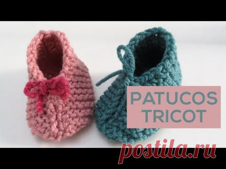 Patucos Tricot Fáciles (dos agujas)