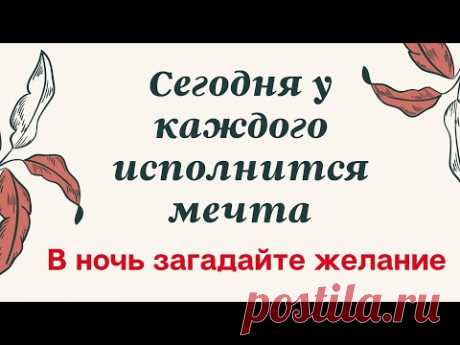 Сегодня у каждого исполнится мечта. В ночь загадайте желание.