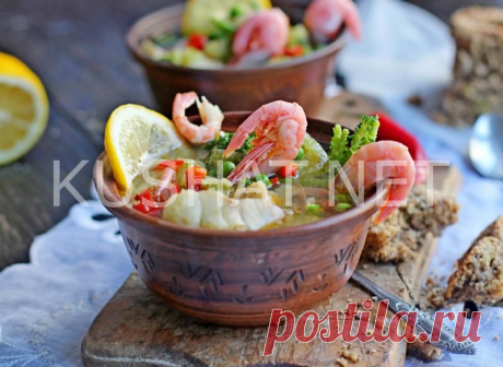 Рыбный суп с креветками. Пошаговый рецепт с фото &amp;bull; Кушать нетКушать нет