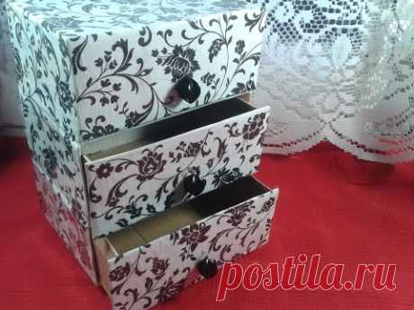 DIY : Cajonera/Organizador reciclando cajas