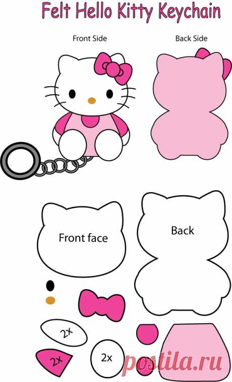 Hello Kitty felt Keychain Who doesn't love Hello Kitty (am I right!). I have hello Kitty stickers all over my work computer (so professional, I am). I drew this due to boredom at workie after staring at my stickers. I will ...