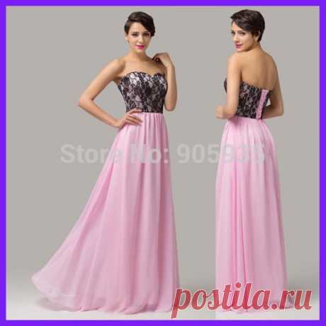 dress designs for ladies Picture - More Detailed Picture about Free Shipping! Black and Pink Chiffon + Lace + Satin + Pongee Floor Length Long Evening Celebrity Dress Charming CL6142 Picture in Evening Dresses from Designers Banquet | Aliexpress.com | Alibaba Group