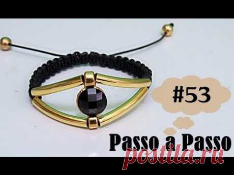 ▶ Passo a Passo #53: Pulseira Macramê - YouTube