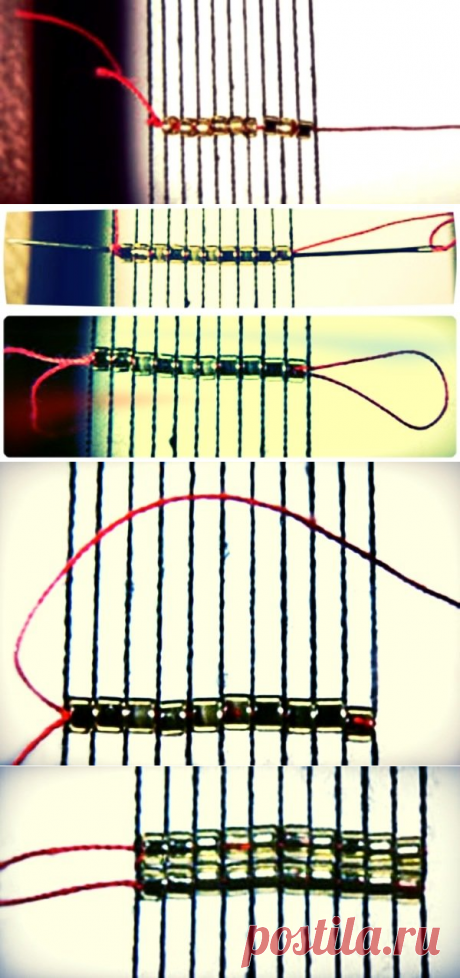 Технология плетения бисером на станке