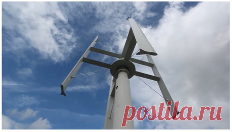Делаем вертикальный ветрогенератор своими руками для дома. Пошаговая инструкция (видео).