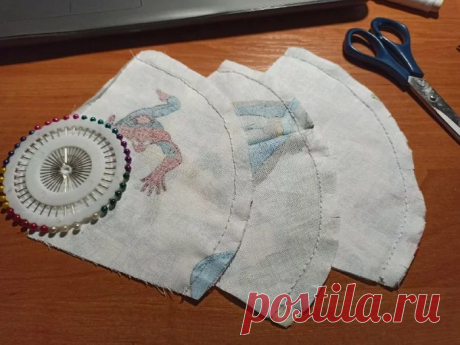 Самодельная маска с клипсой для носа и карманом для фильтра (спанбонда) | Пикабу