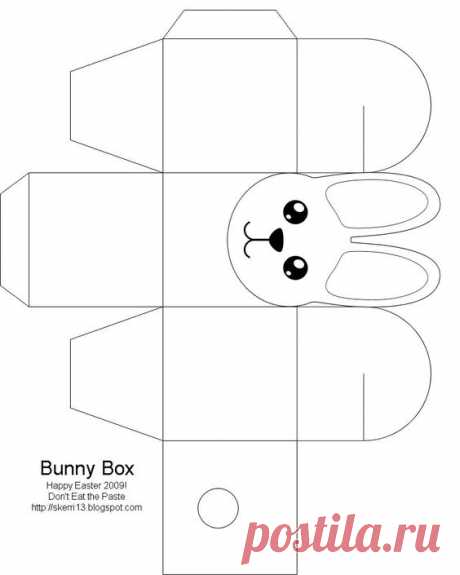 Easter Box, Easter Bunny , Easter Crafts for Kids, Free Box Templates to print for gift boxes, favours, kids crafts and gift wrap ideas, printable,…