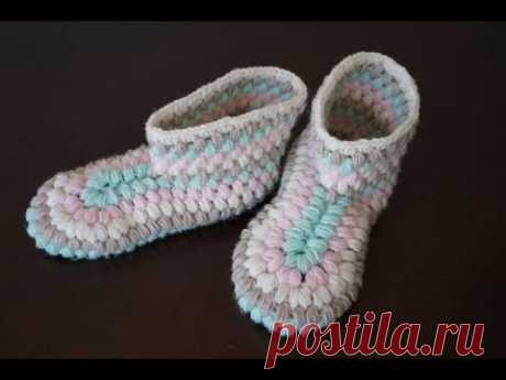 Сапожки крючком / How to crochet boots