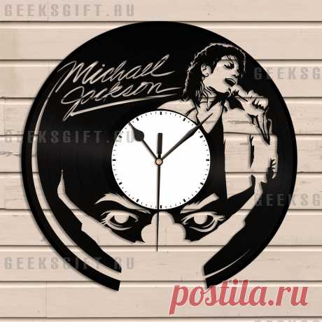 Необычный подарок: Часы из виниловой пластинки - Майкл Джексон