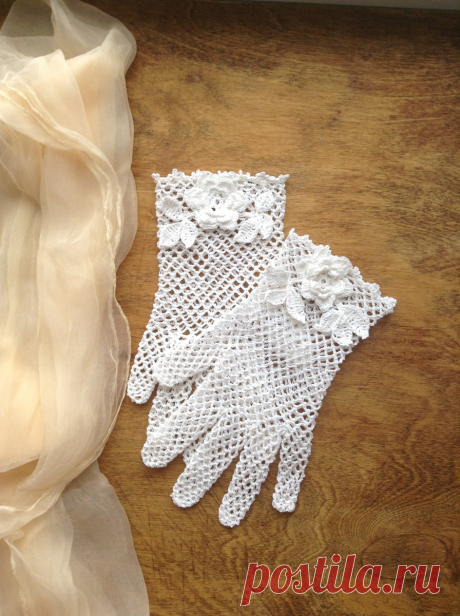 Как вязать тонкие ажурные перчатки крючком | SIBKNITTING // Канал о вязании | Яндекс Дзен