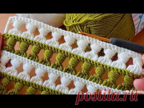 Super Easy Knitting krochet baby blanket yelek battaniye canta örgü modeli