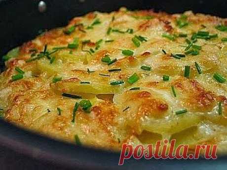 Лучшие кулинарные рецепты: Картофель &quot;Дофин&quot; запеченный под сыром
