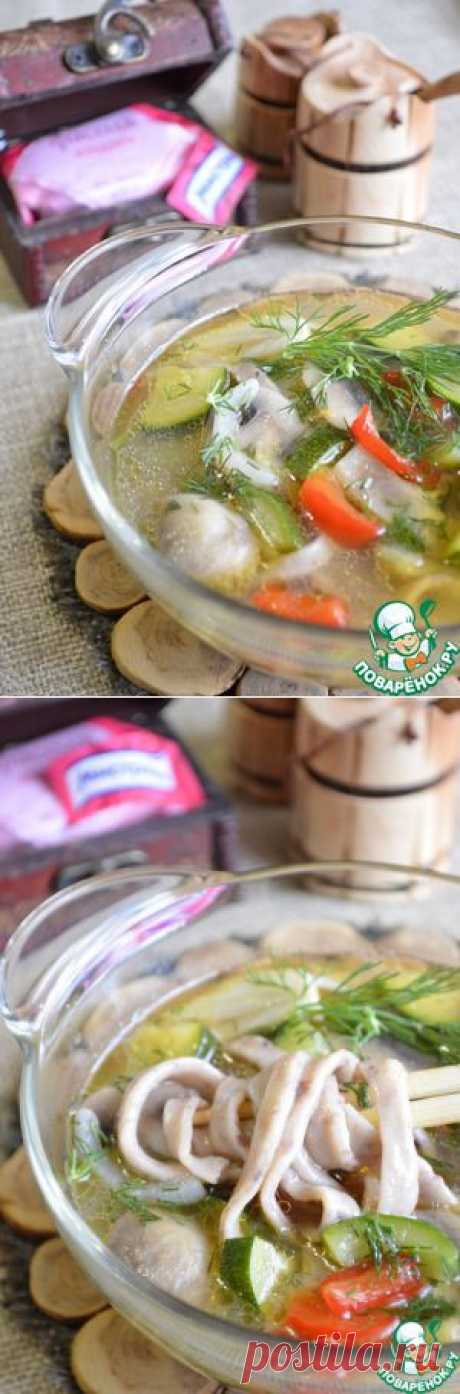 Густой суп из фасолевой лапши - кулинарный рецепт