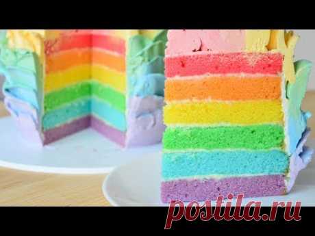 Радужный торт ☆ Радужный CandyBar ☆ Rainbow cake