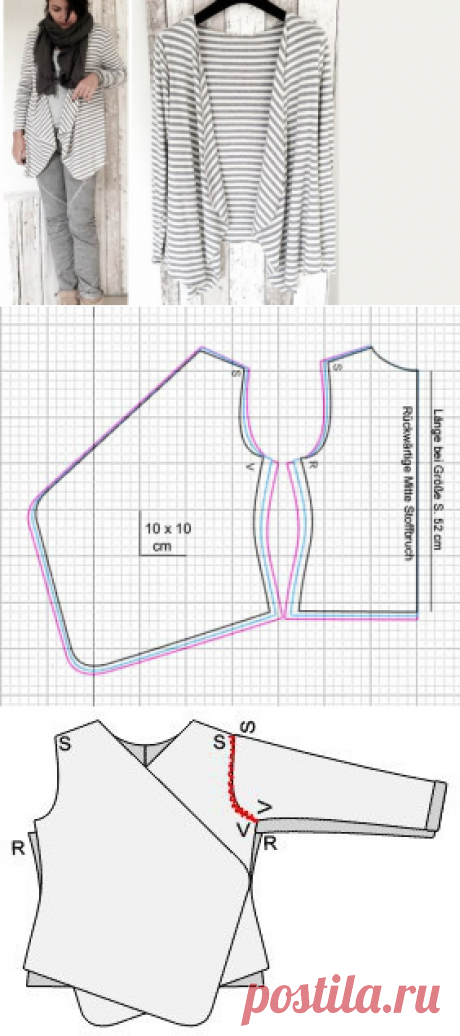 Простая выкройка простого жакета