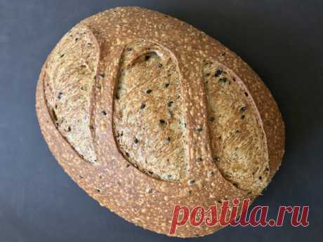 Хлеб с мукой расторопши и чёрным кунжутом - Хлеб своими руками — LiveJournal