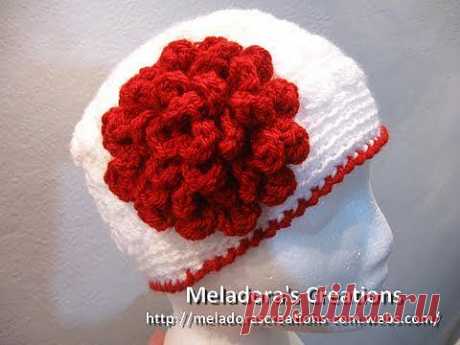 ▶ Flat Rose Flower - Crochet Tutorial - YouTube