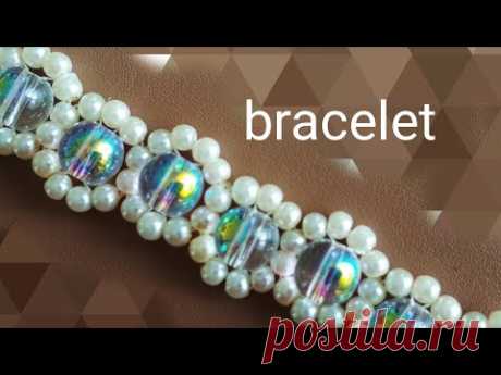 Beaded bracelet. Простой браслет из бусин