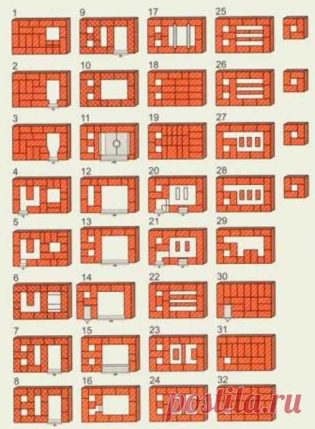 Пошаговая кладка русской печи с лежанкой и плитой в доме: Пошаговая инструкция +Фото и Видео