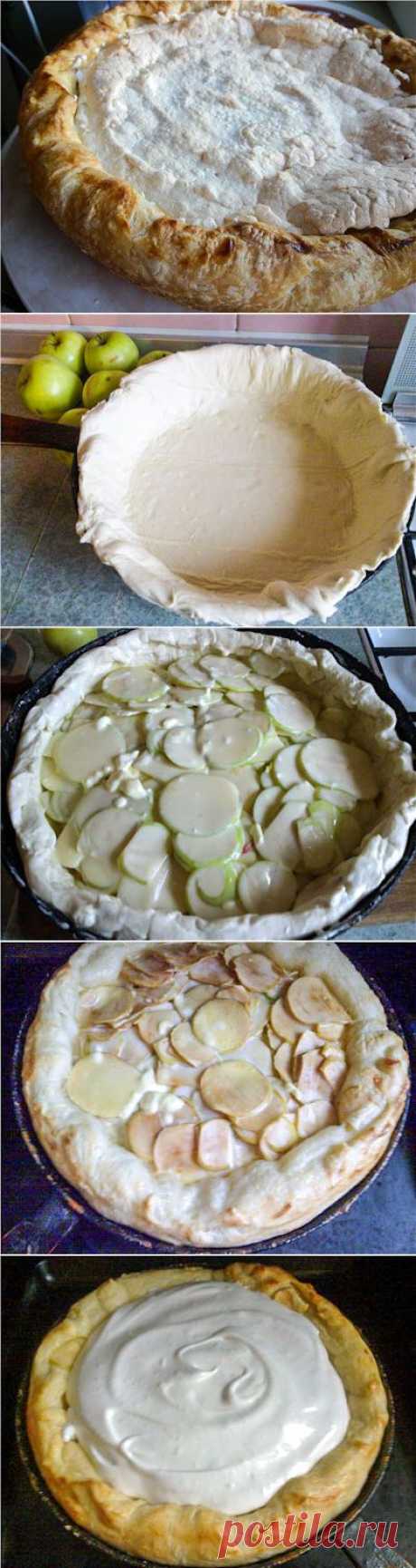 Дутый яблочный пирог. Фото-рецепт / Готовим.РУ