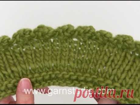 DROPS Knitting Tutorial: How to cast off with a picot edge
