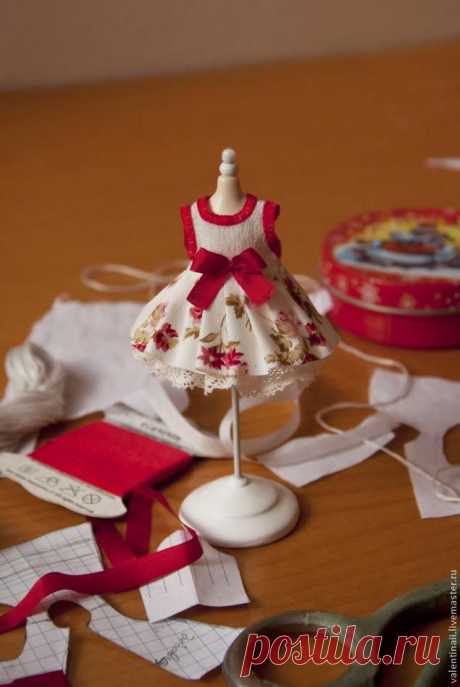 Шьем платье на маленькую куклу - Ярмарка Мастеров - ручная работа, handmade