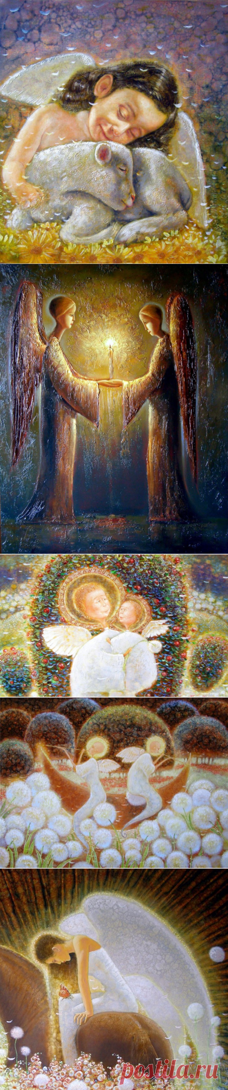 Ангелы в картинах художника Ramunas Naumavicius.