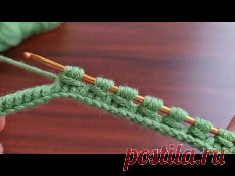 Super Easy Tunusian Knitting - Tunus İşi Şahane Kolay Örgü Modeli