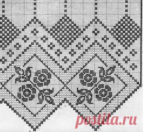 Kira scheme crochet: One beautiful or curtains
