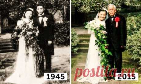 98-летние супруги воссоздали день своей свадьбы через 70 лет. Всем такой любви, друзья!