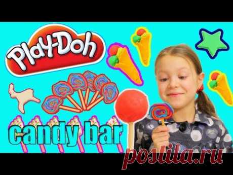 Лепим из плей до сладости кенди бар. Play-Doh candy bar. Play doh мороженое и конфеты